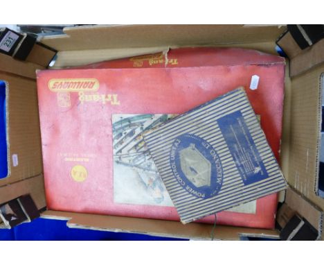 Boxed Triang 00 guage R3.A electric model train set, with a Mail Coach train set both boxed 