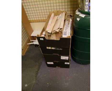 A quantity of various light bulbs to include energy saving bulbs, fluorscent tubes, halogen bulbs ( 5 Boxes) 