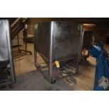 Stainless Steel Bin with Slide Gates, 4-Wheel Base, 48" x 39" x 54" Depth