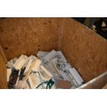 (2) Pallets Universal Buckets, Parts, Components, Assorted