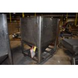 Stainless Steel Bin with Slide Gates, 4-Wheel Base, 48" x 39" x 54" Depth