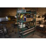 Plant Support 4-Wheel Shelf Cart w/Contents - Piping, Electric Heater
