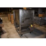Stainless Steel Bin with Slide Gates, 4-Wheel Base, 48" x 39" x 54" Depth