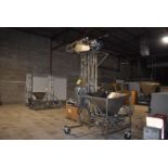 Nedco Conveyor Technology Stainless Steel Frame Bucket Elevator, 4-Wheel Base