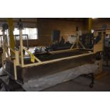 Stainless Steel Table w/Sides, 8' x 3' x 12" Sides, 4-Wheel Base, Includes SS Screen Cover