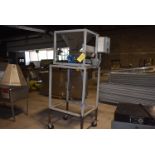 ActionPal Hopper w/Syntron Model #FT01-A Magnetic Feeder, Controller, 4-Wheel Base