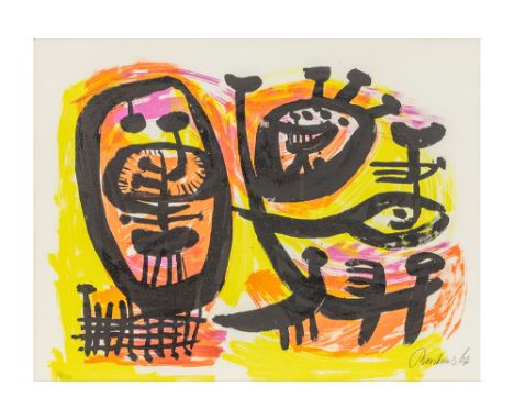 ROOSKENS ANTON (1906 - 1976)20th Cent. Dutch Cobra style lithograph printed in colors - signed Anton RooskensROOSKENS ANTON (