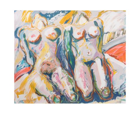DE GROOT ANNEMARIE (° 1952)20th/21st Cent. Dutch lithograph printed in colors - signed Annemarie De GrootDE GROOT ANNEMARIE (