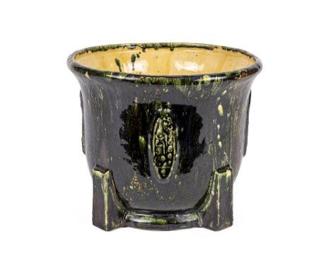 INGELS DOMIEN (1881 - 1946) rare quite big, early 20th Cent. Belgian glazed ceramic planter - signed Domien Ingels INGELS DOM