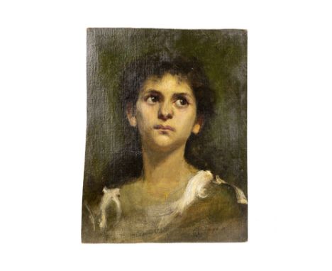 LUNA JUAN (1857 - 1899)19th Cent. Juan Luna (Philippine School) signed oil on canvas with a typical portrait of a Roman boyLU