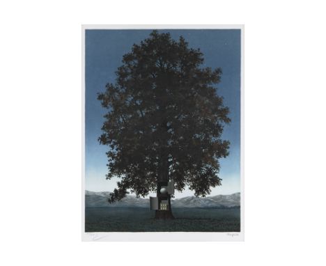 MAGRITTE RENÉ (1898 - 1967)René Magritte print in colors - with name stamp and signature of Herscovici MAGRITTE RENÉ (1898 - 