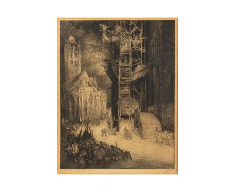 DE BRUYCKER JULES (1870 - 1945) 19th/20th Cent. Belgian etching - signed Jules De Bruycker DE BRUYCKER JULES (1870 - 1945) et