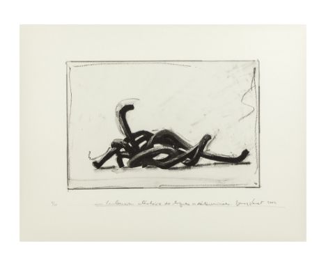 VENET BERNAR (° 1941)Bernar Venet signed lithograph printed in colorsVENET BERNAR (° 1941) kleurlitho n° 4/40 : "Combinaison 