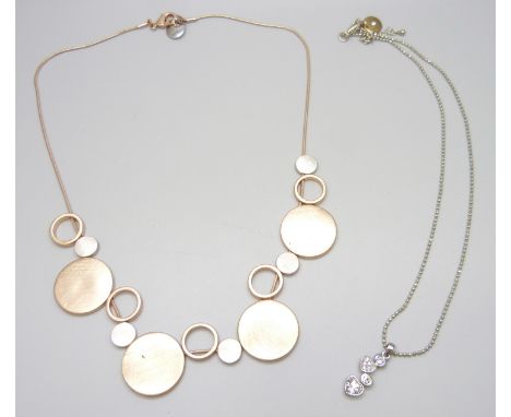 Two Danish necklets by Dansk Smykkekunst 
