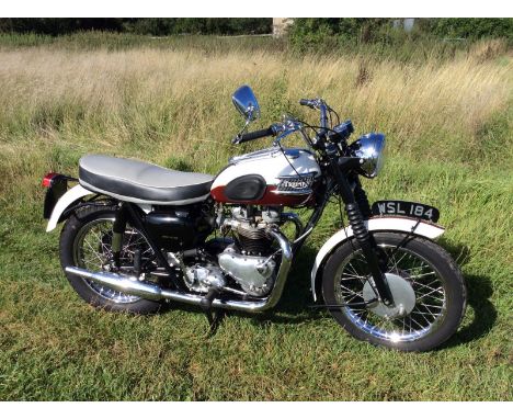 1959 Triumph TR6Reg. no. WSL 184Frame no. 029540Engine no. TR6 029540The TR6 was introduced in 1956 with the new Delta head a