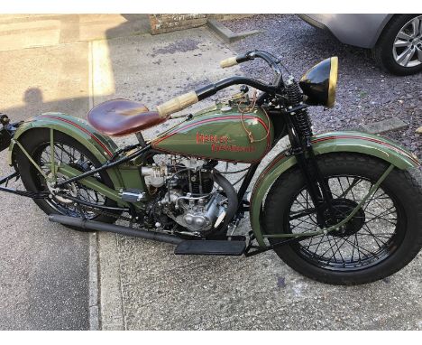 1928 Harley Davidson BA 350 (Peashooter)Reg. no. BF 7691Frame no. 321271Engine no. 28BA 5830The Harley Davidson 350 was origi