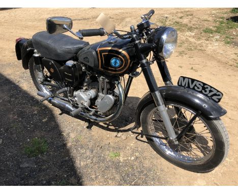 1953 AJS 16MS 350ccReg. no. MVS 372Frame no. A4102Engine no. 53/16MS 20345The bike appears to be in very good overall, origin