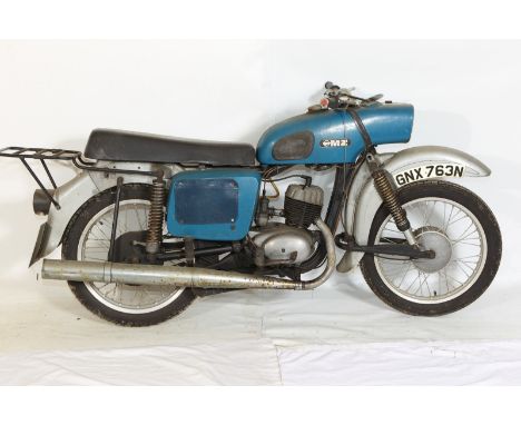 1974 MZ ES 150/1Reg. no. GNX 763NFrame no. 5822612Engine no. 6485465Condition – This MZ has not been used for several years, 