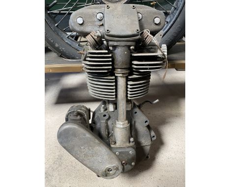 A Manx Norton double overhead cam engine.