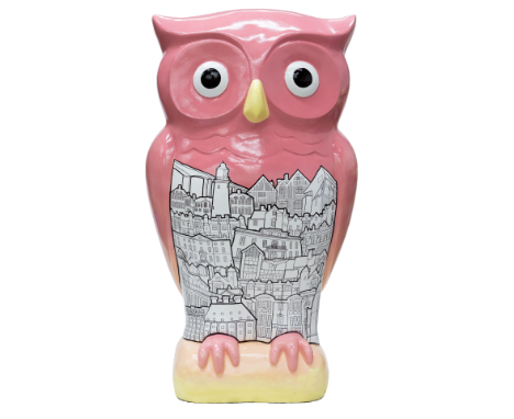 Oliva The Owl by Anita Argent Creative. Sponsored by Issacs on the QuayArtist:              Anita Argent CreativeAnita is an 