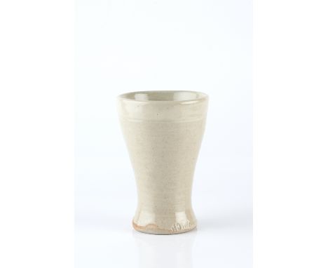 Bernard Leach (British, 1887-1979) at Leach Pottery Vase celadon glaze and of tapering form impressed potter's and pottery se