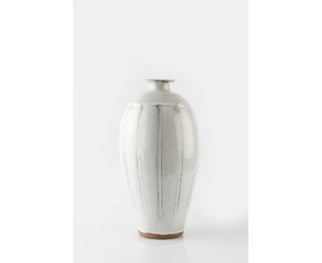 Jim Malone (British, b.1946) at Ainstable Vase cut sided, with nuka glaze impressed potter's and pottery seal 38cm high. Prov