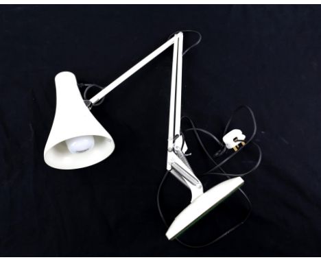 White anglepoise table top lamp