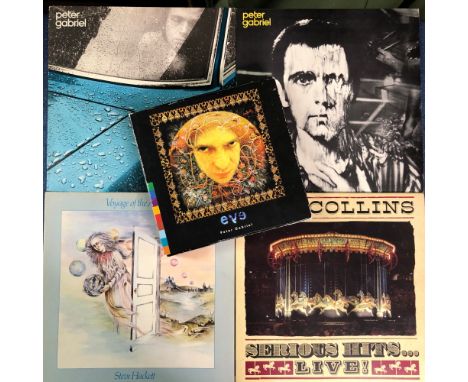 GENESIS RELATED SOLO WORK - 8LP'S, 3x 12" SINGLES AND BOXED CD-ROM, INCLUDING - PETER GABRIEL 1 &amp; 3, PLAYS ALIVE, SO &amp