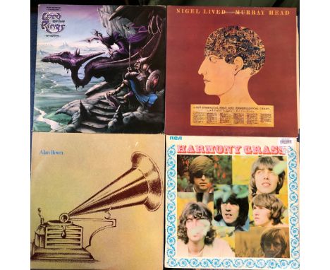 8 X PSYCHEDELIC/POP/ROCK LP's: ALAN BOWN - LISTEN, ISLAND ILPS 9131, PINK RIM. HARMONY GRASS, RCA SF8084. MURRAY HEAD - NIGEL
