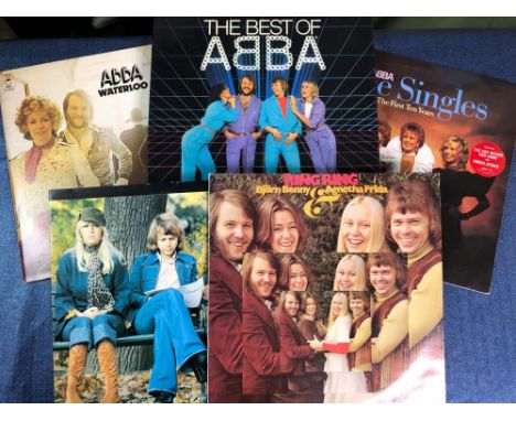 4 X ABBA LP's AND BOX SET: BJORN BENNY AND AGNETHA FRID - RING RING, SWEDISH RELEASE, (VERY EARLY BEFORE ABBA), WATERLOO, EPI