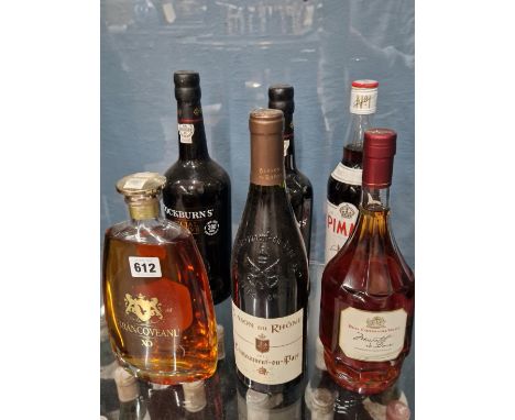 1 BOTTLE ROMANIAN XO BRANDY 70cl 40% VOL TOGETHER WITH OTHER PORTS AND WINES (5)