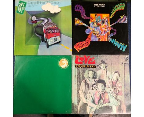 ROCK - 10 LPS INCLUDING THE WHO - A QUICK ONE, REACTION MONO 593 002, LOVE - FOUR SAIL, STEREO ELEKTRA EKS-74049, JIMI HENDRI