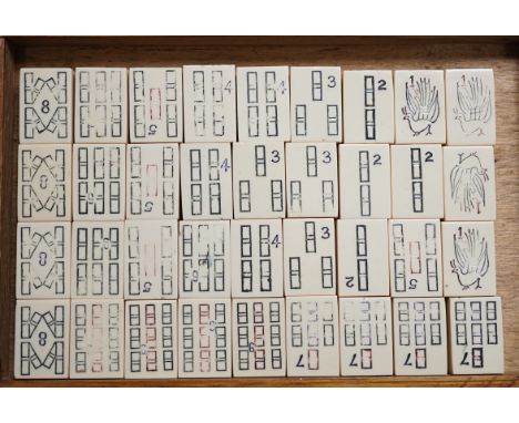 A Chinese mahjong set