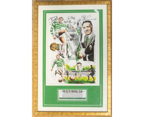 Paul Trevillion (British, b.1934)THE LISBON LION ROARS, marking the 50th Anniversary of Celtic's 1967 European Cup Final vict