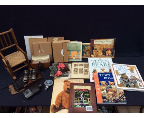 A collectors lot to include: a RAC automobile club car mascot/badge; a cased brownie camera; a pair of opera glasses/binocula