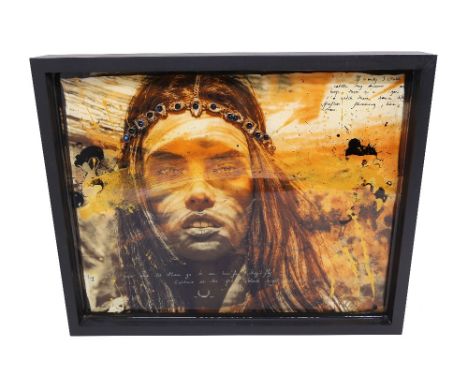 Raphael Mazzucco (b.1970; Canadian); Light Me Orange; mixed media; signed and framed; complete with Washington Fine Art certi