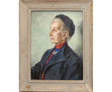 ^ LIONEL HAMILTON RENWICK (BRITISH, 1917-2003) PORTRAIT OF A LADYsigned verso, oil on board45 x 34cmsQty: 1