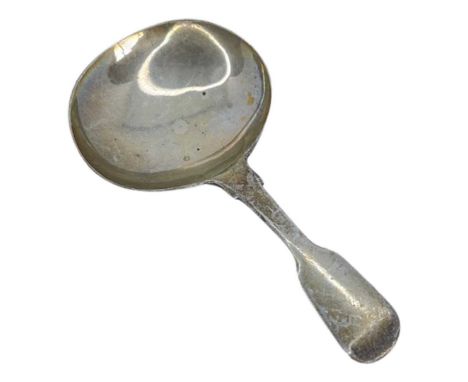 Victorian Silver Caddy Spoon. 11 g. London 1857Fiddle pattern spoonLength 6 cmsCondition report: Excellent condition. No issu
