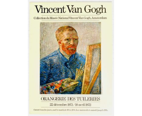 Original vintage art exhibition poster - Vincent Van Gogh Collection Du Musee National Vincent Van Gogh Amsterdam Orangerie D