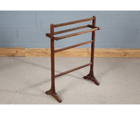 Art Deco towel rail, with chamfered hanging rails, 63cm wide x 86cm high
