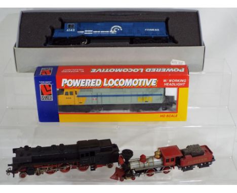 Model Railways - a collection of four HO gauge locomotives to include Bachmann Jupiter 4-4-0 steam locomotive, Lifelike Train