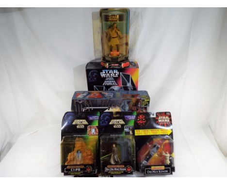 Star Wars - a good collection of eight Star Wars items in original boxes predominantly by Kenner including Tie Fighter with e