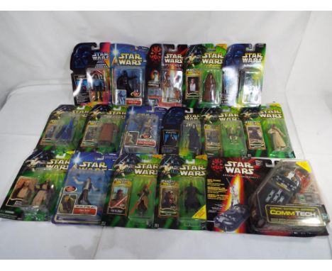 Star Wars - fifteen Star Wars action figures by Hasbro and Kenner to include Obi-wan Kenobi, Darth Maul, Tusken Raider, Sebul