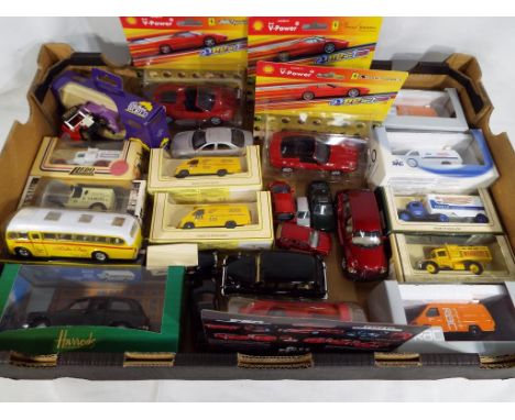 Diecast Models - twenty six predominantly boxes model motor vehicles, all appear mint to include Shell V Power collectors Fer