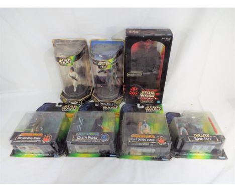 Star Wars - a good lot to include two Epic Force action figures by Kenner depicting Boba Fett, Princess Leia, a deluxe Boba F