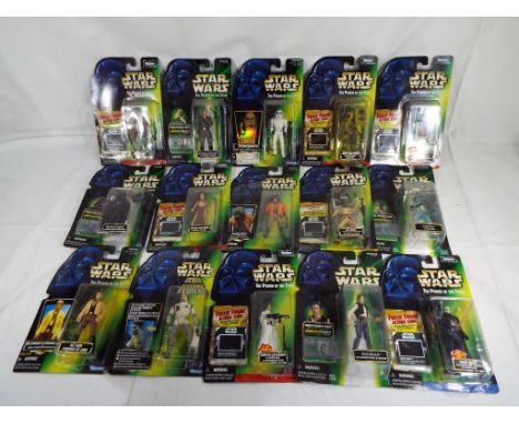 Star Wars - fifteen Star Wars action figures by Hasbro and The Kenner Collection, all models contained in original blister pa