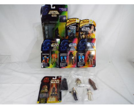 Star Wars - seven Star Wars action figures in sealed in original blister pack and five loose figures, in near mint condition,