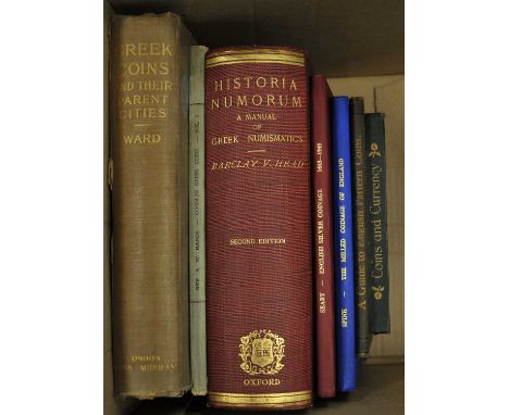 HEAD, V Barclay, Historia Numorum, A Manual of Greek Numismatics, 1911. With WARD, John, Greek Coins and their Parent Cities.