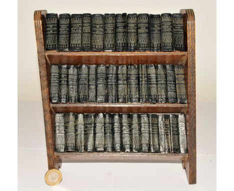 SHAKESPEARE, William, Works in Miniature. 40 vols, Allied Newspapers Ltd, 1930s. In fitted 3-shelf bookcase
