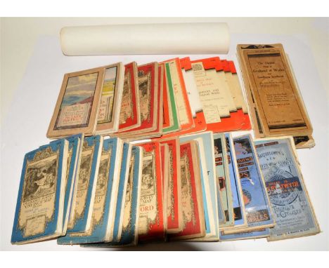 ORDNANCE SURVEY &amp; Bartholomew maps, mainly 1930s (box)